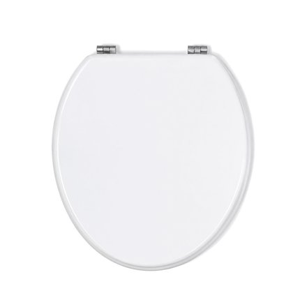 Imagen de TAPA WC Blanco Madera Laqueada Herraje Metal Florencia