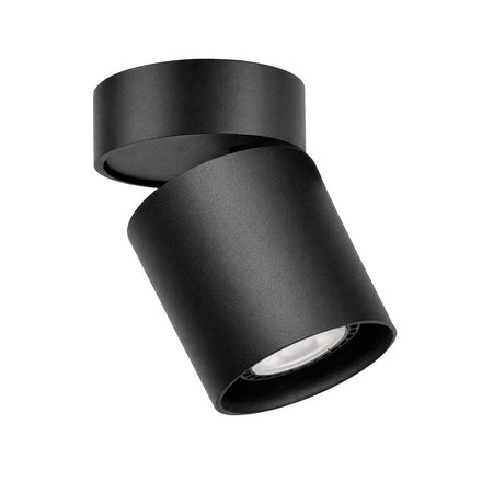 Imagen de SPOT 1 Luz GU10  Cilindro Negro c/Mov. Ø8*11cm DENSE