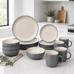 Imagen de JUEGO de Vajilla Ceramica 16Pzas Gris