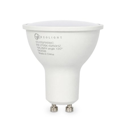 Imagen de LÁMPARA LED Dicroica GU10 5w Calida Ecoguard