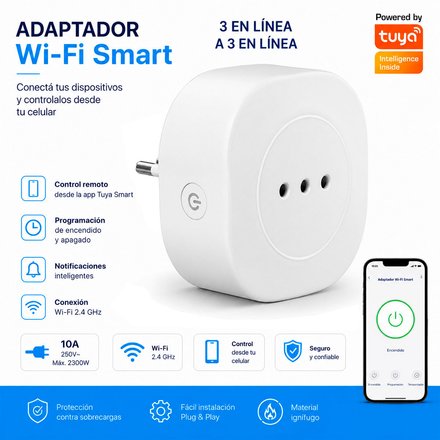 Imagen de Adaptador Modular 10A Smart WIFI