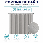 Imagen de Cortina 180x180 Gris Teflon Punto Diam.