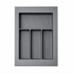 Imagen de CUBIERTERA 4 Divisiones Gris Oscuro 54x35x5.5cm