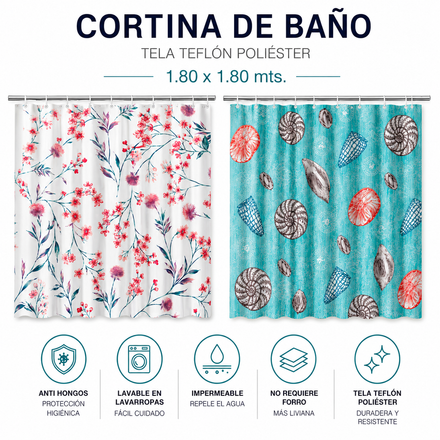 Imagen de CORTINA 180x180 Teflon Diseños Calidad Premium