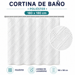 Imagen de CORTINA Blanca JAQUARD 180cm