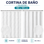 Imagen de CORTINA Blanca JAQUARD 180cm