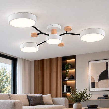 Imagen de Centro Led 40w Bonzo Blanco 3 Tonalidades 90x58x14cm H