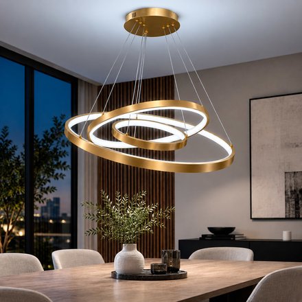 Imagen de COLGANTE LED Bowe 92W Frio Ø80/Ø60/Ø40 100cm h