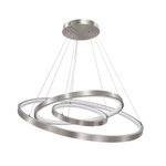 Imagen de Colgante LED Serena Tryo 92W Frio Nickel Ø80/Ø60/Ø40 100cm h