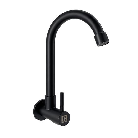Imagen de GRIFO Unitario de pared Negro Rimontti