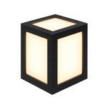 Imagen de APLIQUE LED de Exterior 12w Calido Rectangular Negro 13x10.8x16cm H
