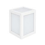 Imagen de APLIQUE LED de Exterior 12w Calido Rectangular Blanco 13x10.8x16cm H