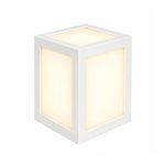 Imagen de APLIQUE LED de Exterior 12w Calido Rectangular Blanco 13x10.8x16cm H