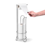 Imagen de Portarollo de Pie c/Reserva Cromado Base Ø14 / 50cm h