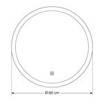 Imagen de ESPEJO LED Redondo Ø60cm Luz Variable