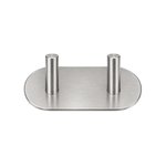 Imagen de PERCHA Adhesiva 2 Ganchos Acero 9.6x4.8x3cm Prof
