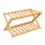 Imagen de ESTANTERIA Organizadora Madera Bambú 2 Niveles 50*25*25cm