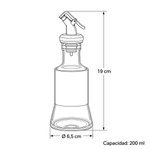 Imagen de DISPENSADOR Aceitero o Vinagrero Vidrio 200ml