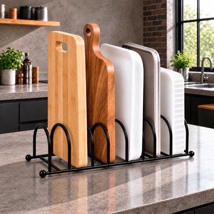 Imagen de SOPORTE Organizador Para Fuentes y Sartenes 10.5x32x9cm H