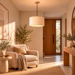 Imagen de COLGANTE 1 Luz E27 Plush Blanco Ø 33cm