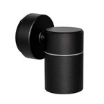 Imagen de APLIQUE 1 Luz GU10 Unidireccional IP44 Negro Ø5.5x11cm H
