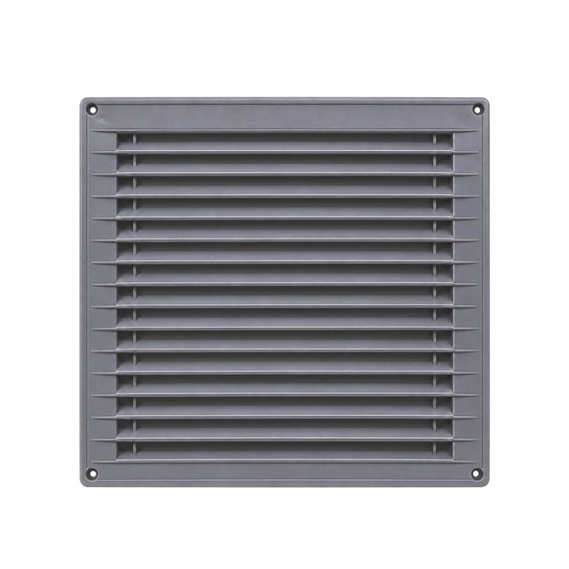 Imagen de REJILLA Ventilación Fija Plastica Gris 17x17cm Ø10cm
