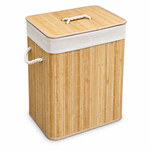 Imagen de Cesto de Ropa Bambú RECTANGULAR CHICO 41x31x50cm H