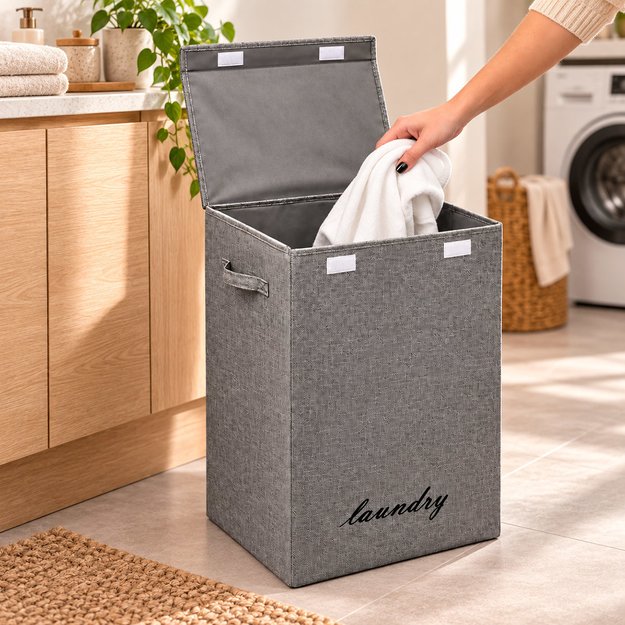 Imagen de Cesto de Ropa Eco Rectangular 40x30x60cm 88027