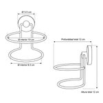 Imagen de SOPORTE Secador de Pelo Acero Inoxidable