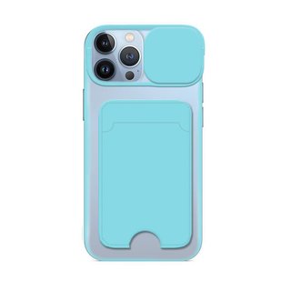Imagen de PROTECTOR IPHONE 13 PRO WALLETCAM SKY BLUE