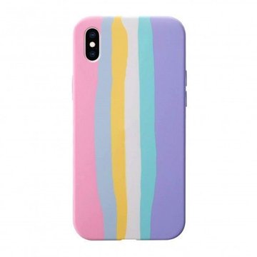 Imagen de PROTECTOR IPHONE XS MAX SILICON RAINBOW