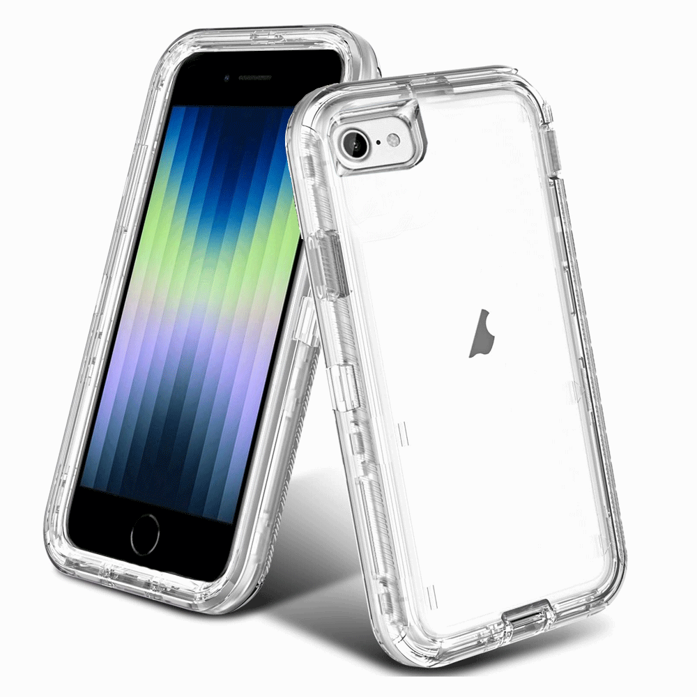 Imagen de PROTECTOR IPHONE 7 8 SE ROBOT 360 CLEAR