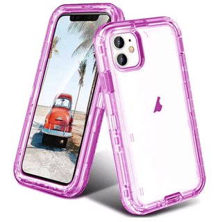 Imagen de PROTECTOR IPHONE 12 ROBOT 360 PINK
