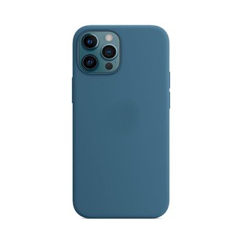 Imagen de PROTECTOR MAGSAFE SIMIL CUERO PARA IPHONE 13 PRO BLUE