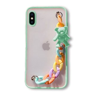 Imagen de PROTECTOR IPHONE X XS CORREA GREEN