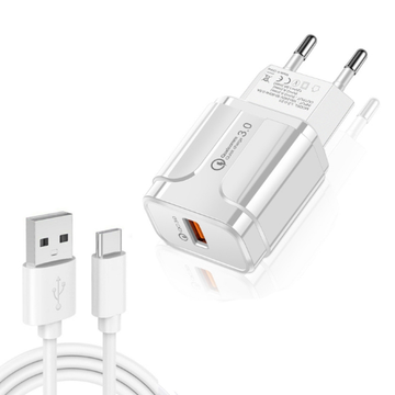 Imagen de CARGADOR JHX 18W RAPIDO USB-C CON CABLE