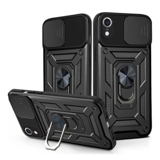 Imagen de PROTECTOR IPHONE XR CAMRING BLACK + NANOX