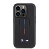 Imagen de FUNDA BMW IPHONE 15 PRO PU LEATHER BLACK GRIP 1950