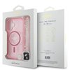 Imagen de FUNDA GUESS IPHONE 16 MAGSAGE CASE GLITTER WITH BEADS STRAP PINK 8258