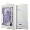 Imagen de FUNDA GUESS IPHONE 16 PRO MAGSAGE CASE FLOWERS WITH BEADS STRAP PURPLE 9170