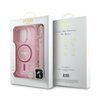 Imagen de FUNDA GUESS IPHONE 16 PRO MAGSAGE CASE GLITTER WITH BEADS STRAP PINK 8272