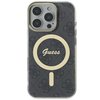 Imagen de FUNDA GUESS IPHONE 16 PRO MAGSAFE PATTERN GOLD RING AND LOGO BLACK 1985