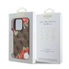 Imagen de FUNDA GUESS IPHONE 16 PRO MAX MAGSAFE LEATHER CASE FLOWERS PRINT AND METAL CLASSIC LOGO BROWN 0277
