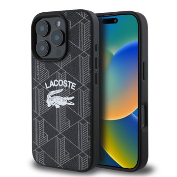 Imagen de FUNDA LACOSTE IPHONE 16 PRO MAX MAGSAFE MONOGRAM VINTAGE NEGRO 0439