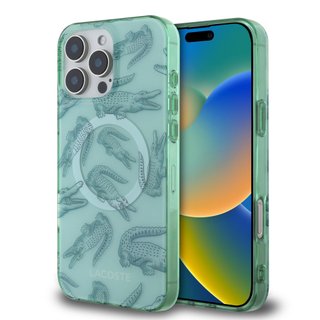 Imagen de FUNDA LACOSTE IPHONE 16 PRO MAX MAGSAFE CROC AMANDE 1832