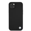 Imagen de FUNDA BMW IPHONE 13 SILICONA METAL LOGO NEGRO 2747