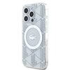 Imagen de FUNDA LACOSTE IPHONE 15 PRO MAX MAGSAFE BLANCO LOGO PLATEADO 0987