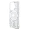 Imagen de FUNDA LACOSTE IPHONE 15 PRO MAX MAGSAFE BLANCO LOGO PLATEADO 0987