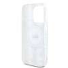 Imagen de FUNDA LACOSTE IPHONE 15 PRO MAX MAGSAFE BLANCO LOGO PLATEADO 0987