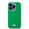 Imagen de FUNDA LACOSTE IPHONE 15 PRO MAX MAGSAFE VERDE Y PLATEADO 0383